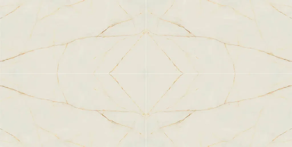 Laminam Cristallo Gold Book Match deseni